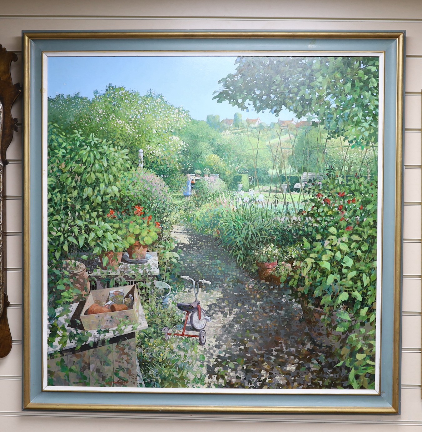 Keith Dunkley RA (b.1942), ‘The Apples’, signed and dated, 90 x 89cm